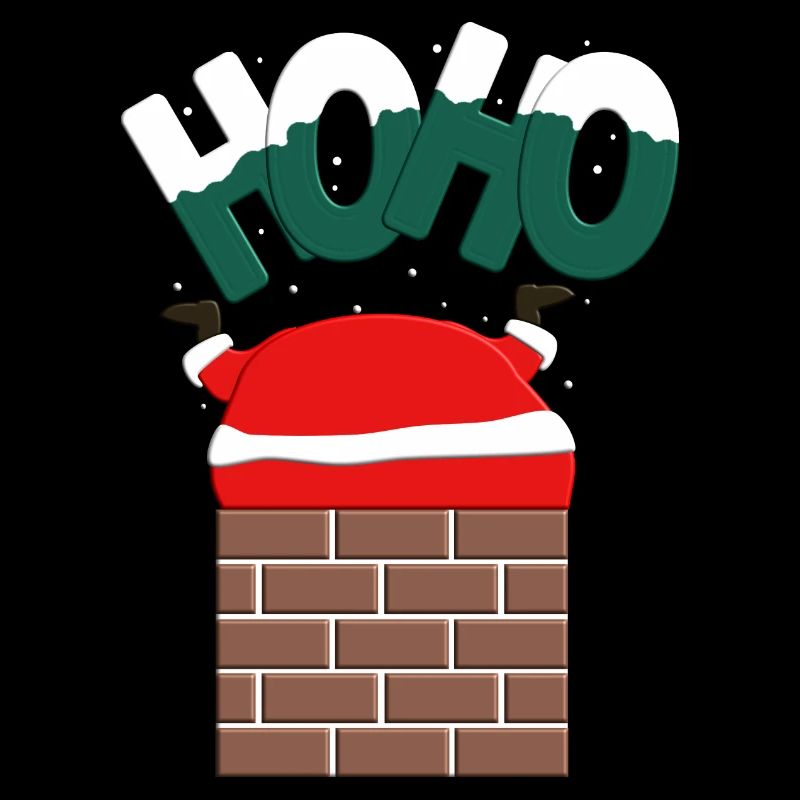 Weihnachtsmann steckt fest Ho Ho