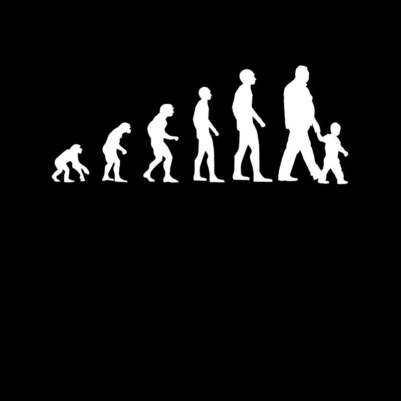 t shirt evolution papa humour annonce grossesse