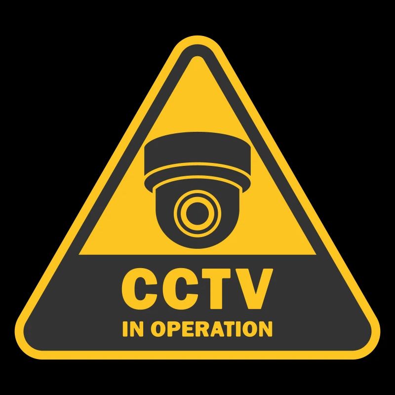 Security cameras in use symbol icon. Fixed CCTV