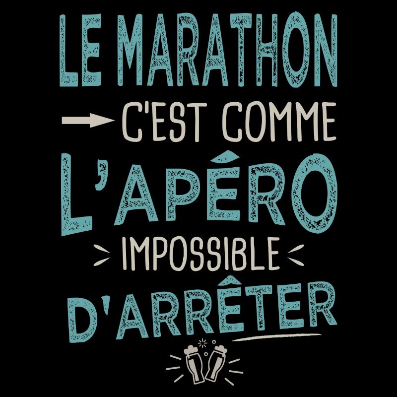 Le marathon c'est comme l'apéro Humour running
