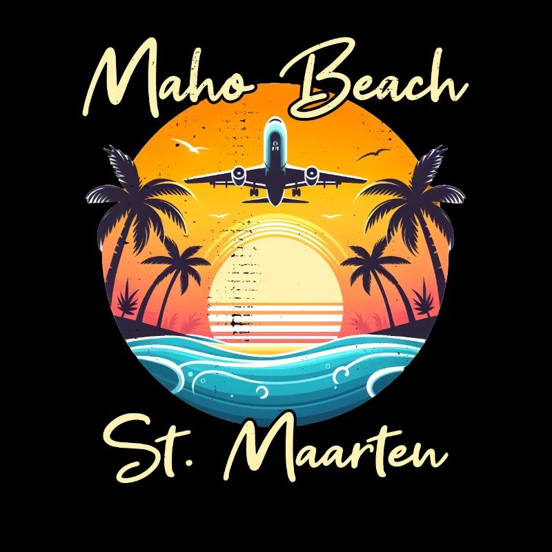 Spectacle d’avions au-dessus de la plage de Maho
