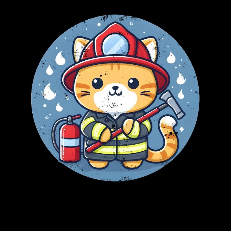 Firefighter Cat