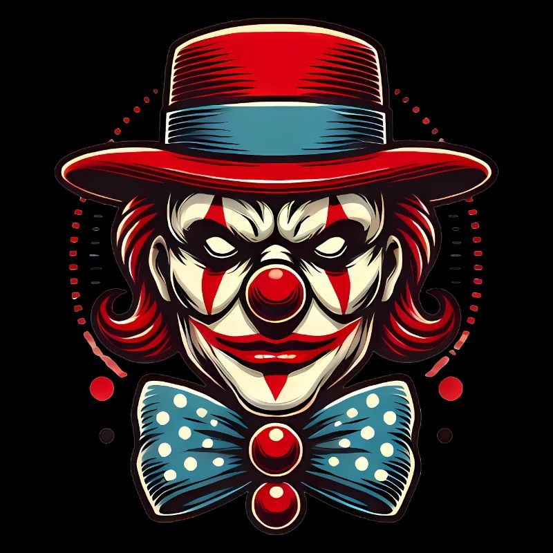 Clown effrayant chaos Vector Design