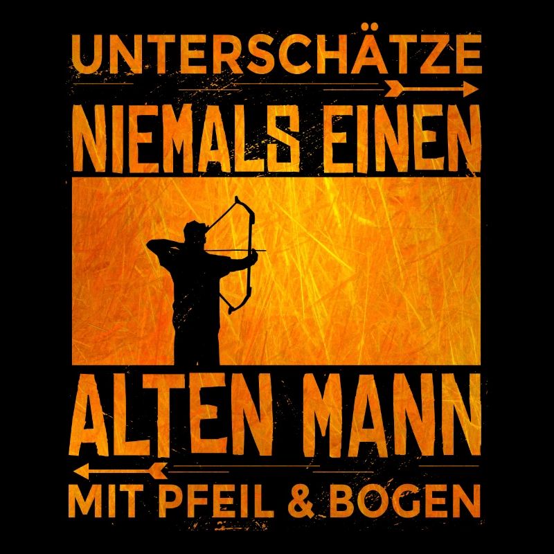 Pfeil und Bogen Alter Mann