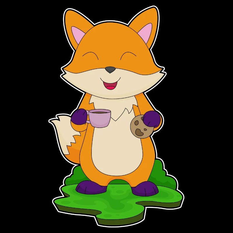 Fuchs Kaffee Cookie