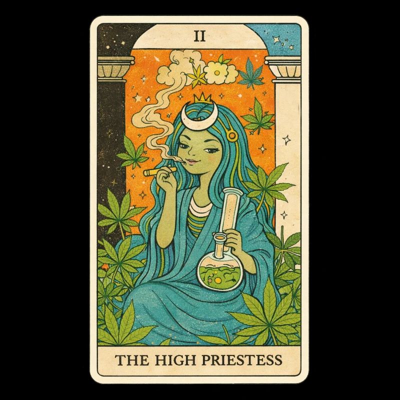 High Priestess Cannabis Tarot