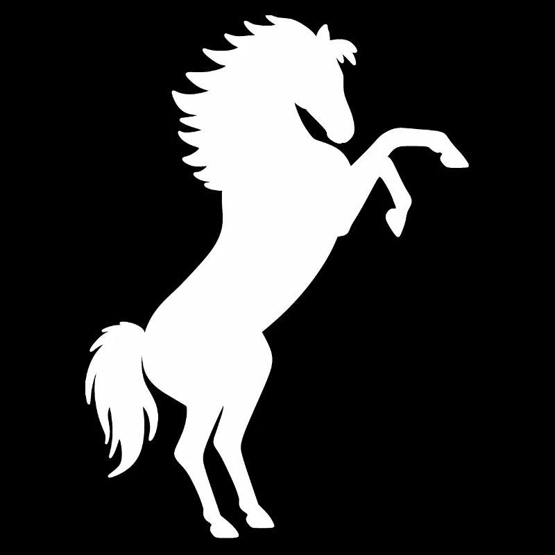 Steigendes Pferd Geschenk - Steigender Schimmel