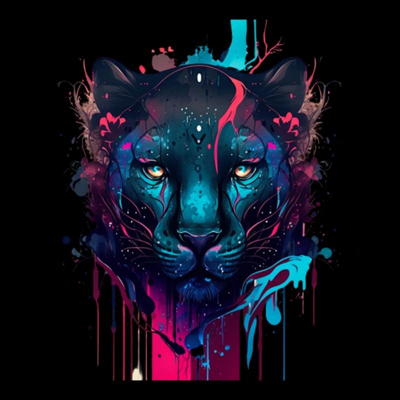 Beautiful tshirt with panther head very design