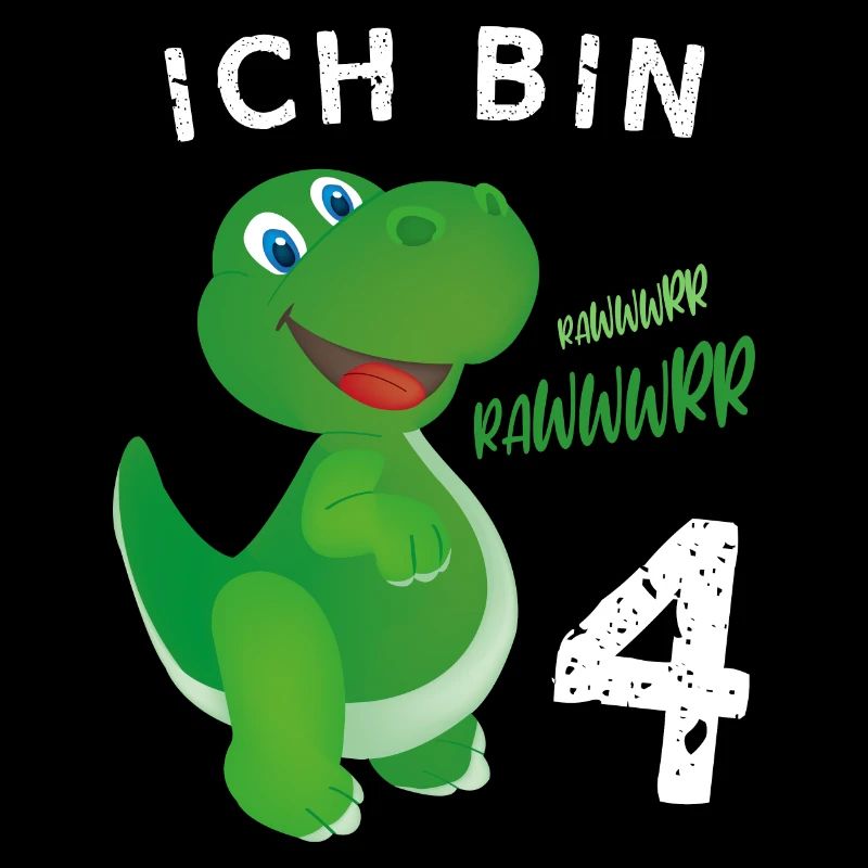 Ich bin 4 Jahre alt Dino Geburtstagsgeschenk