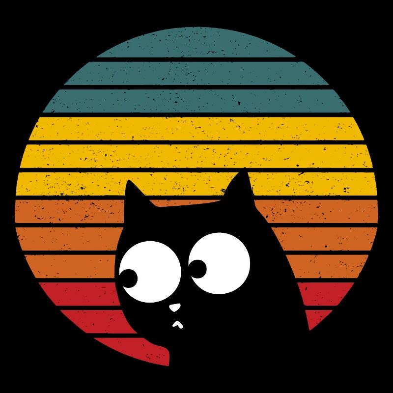 VINTAGE CAT RETRO KATZE