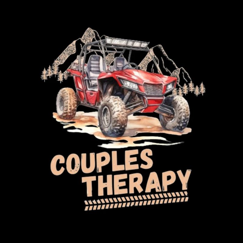 Funny Quad Saying Couples Therapy UTV Offroad Couple
