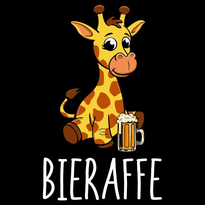 Bier Giraffe Bieraffe Bierliebhaber Tier