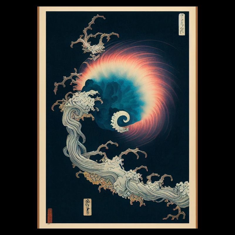 Conception de l’arc-en-ciel de la nébuleuse japonaise