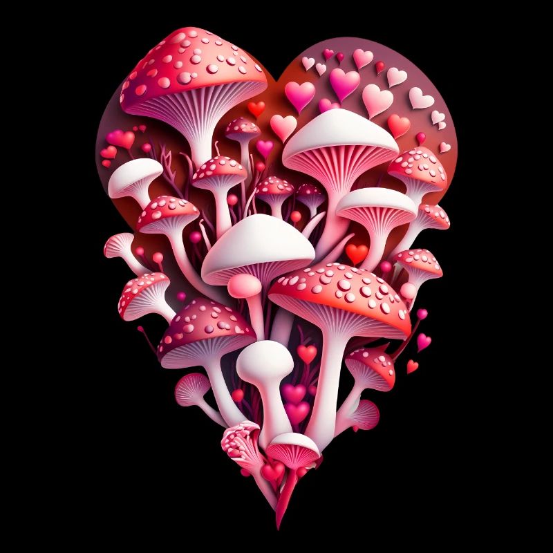 Cœur de champignons