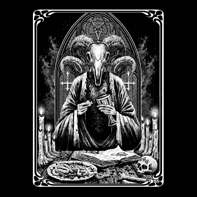 Satanic Occult Dark Art Devil 666 Pentagram