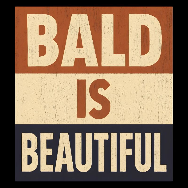 Men's Bald Gift Idea Bald Is Beautiful