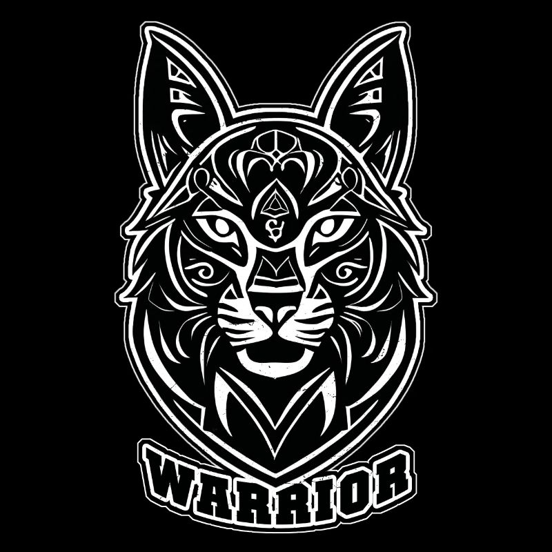 Cat dog warrior