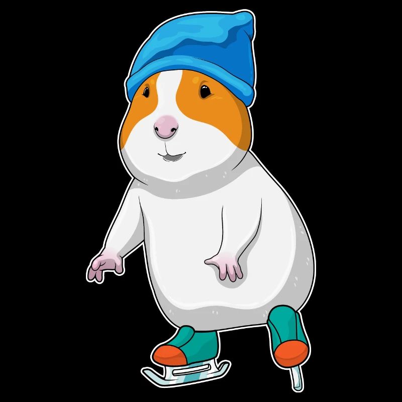 Hamster patins à glace