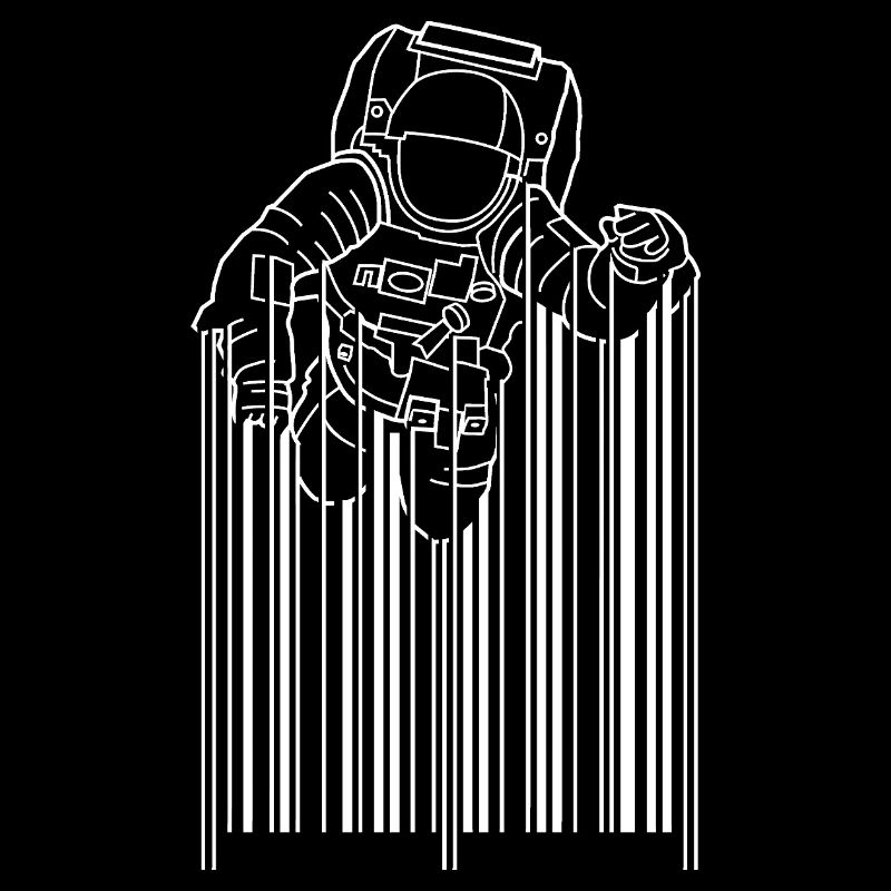 Astronaut Silhouette Minimalist Design