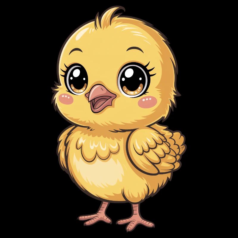Cadeau de poussin mignon