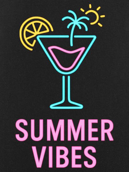 Summer Vibes Neon Cocktail
