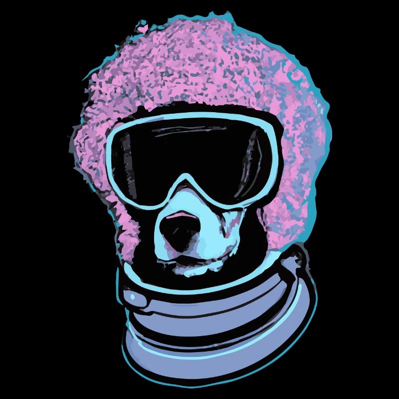 Synthwave Poodle Dog Puppy