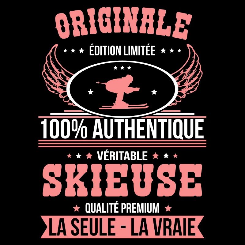 Authentique et véritable skieuse - Originale