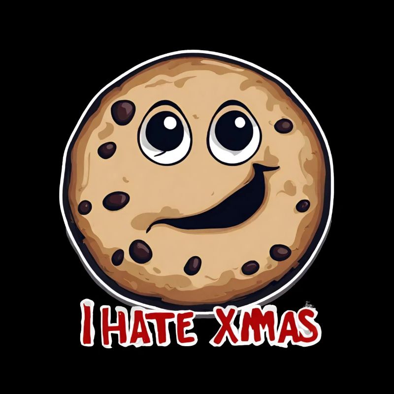 I Hate Xmas Angry Cookie Cake Christmas