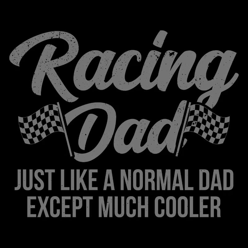 Pit Crew Checkered Flag Car Racing Papa
