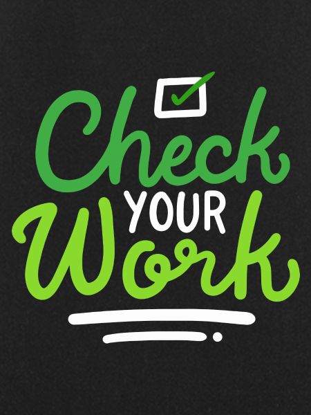Check Your Work