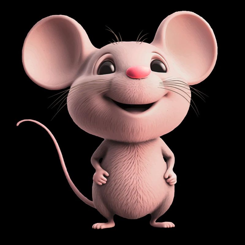 douce souris heureuse