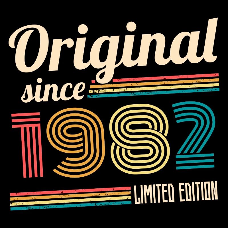 Original 1982 40. Geburtstag Vintage