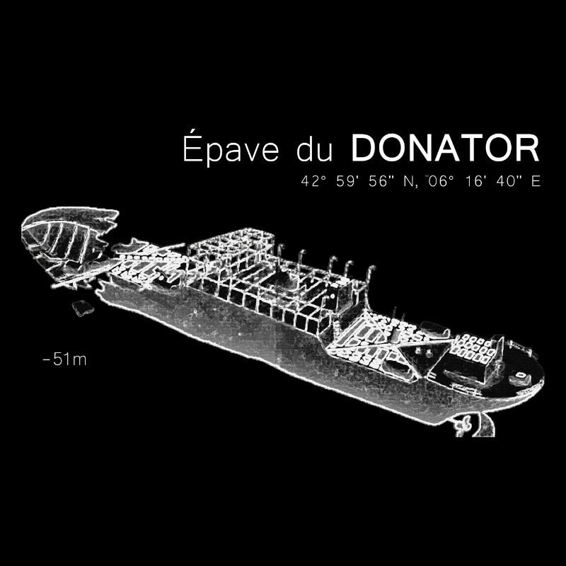 J'peux pas, j'ai plongée sur l'épave du Donator.