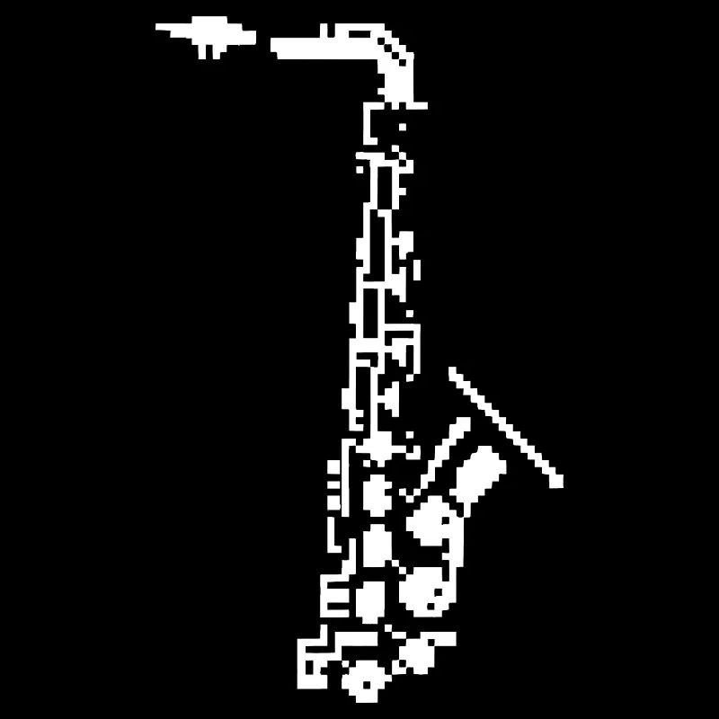 Saxophon Pixel Kunst