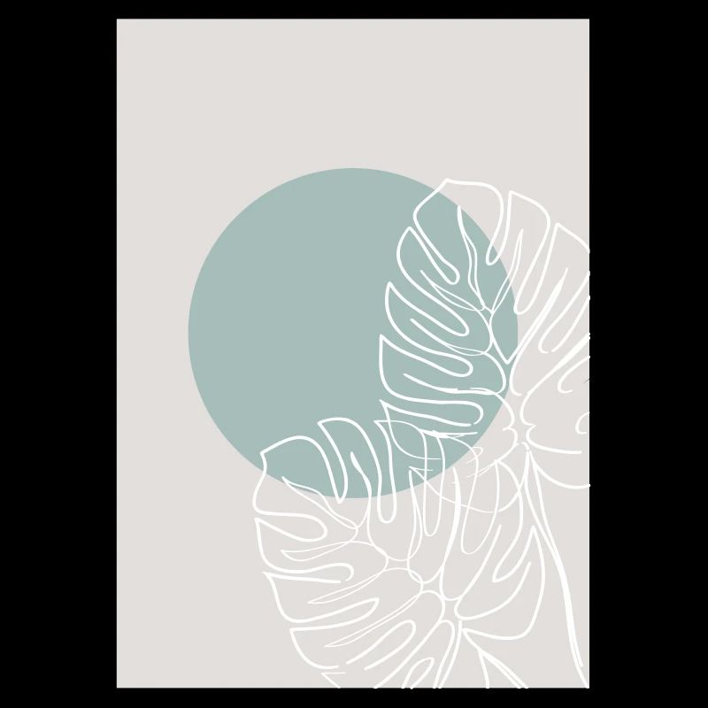 MONSTERA LINE-ART