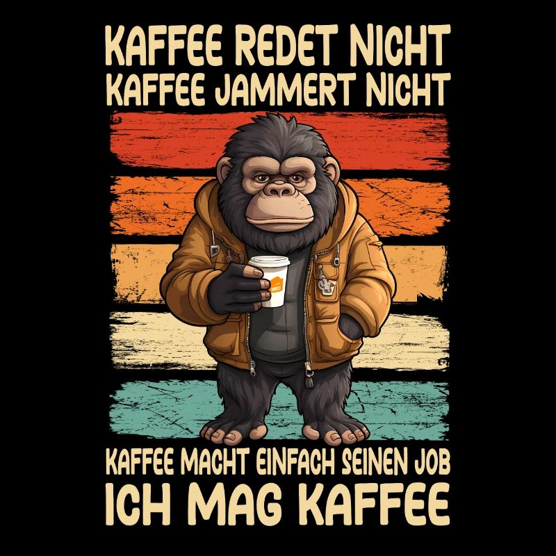 Kaffee Rede Nicht Kaffee Jammert Nicht Gorilla