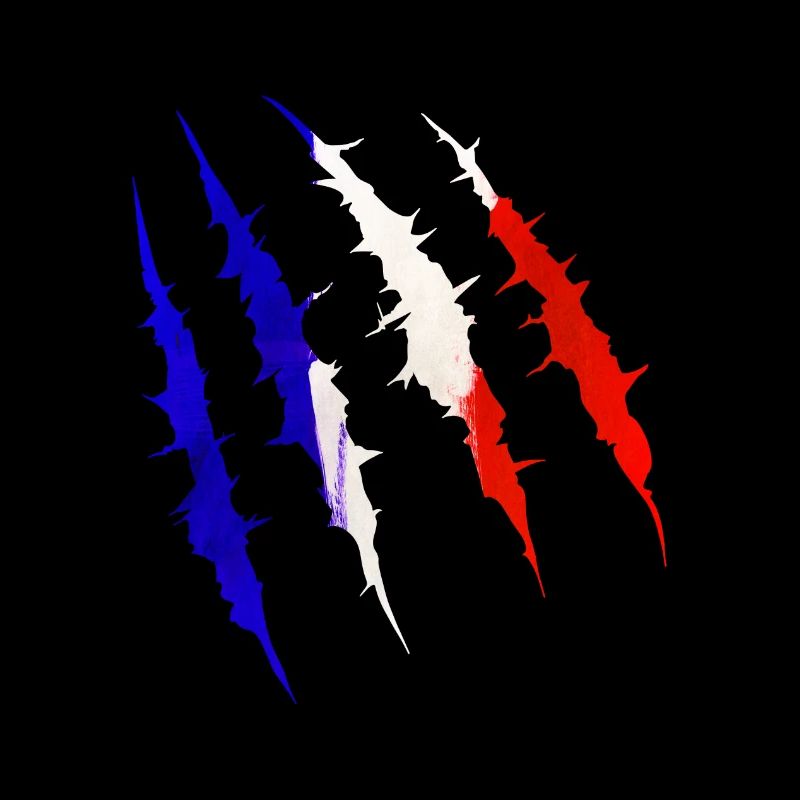 France drapeau griffe pays fan de l’équipe