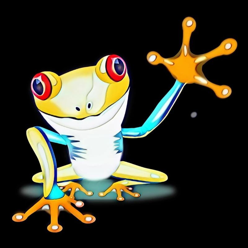 Grenouille colorée