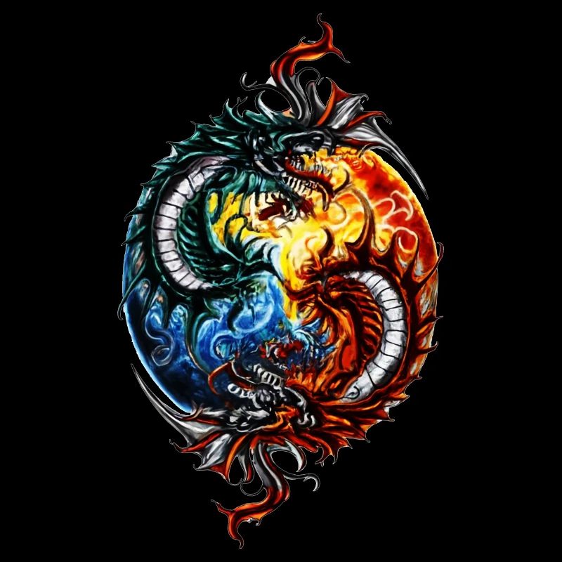 Yin Yang Drache