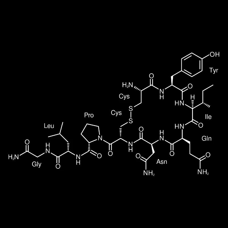 Amour de la chimie des structures d'oxytocine
