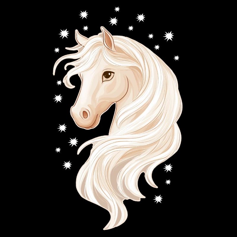 Cheval avec des étoiles