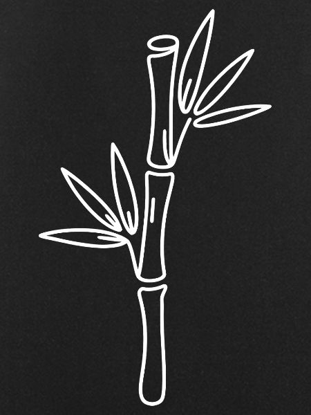 Bamboo Line Art Zen