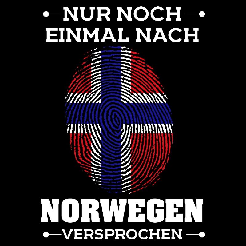 Nur noch einmal nach Norwegen Flagge Urlaub