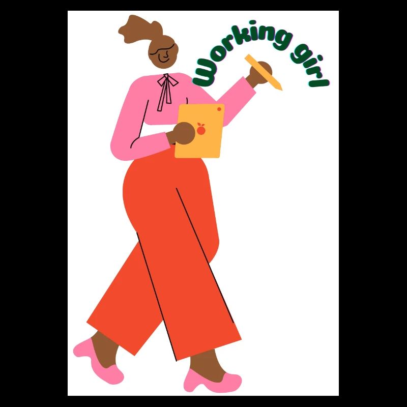 Berufstätiges Mädchen