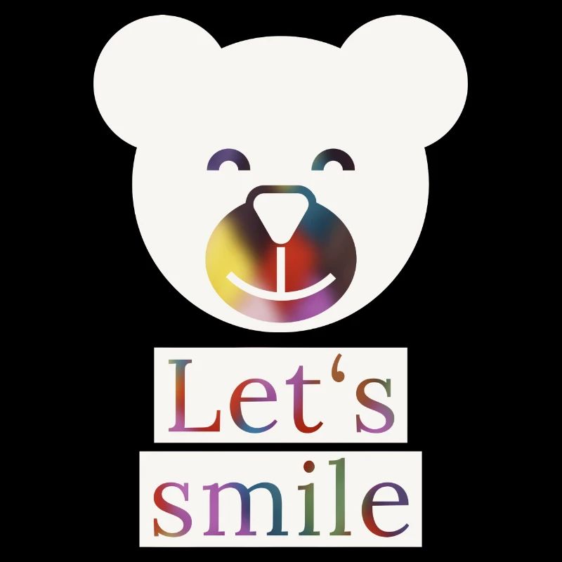 Smiling Bear, Let's Smile, Funny