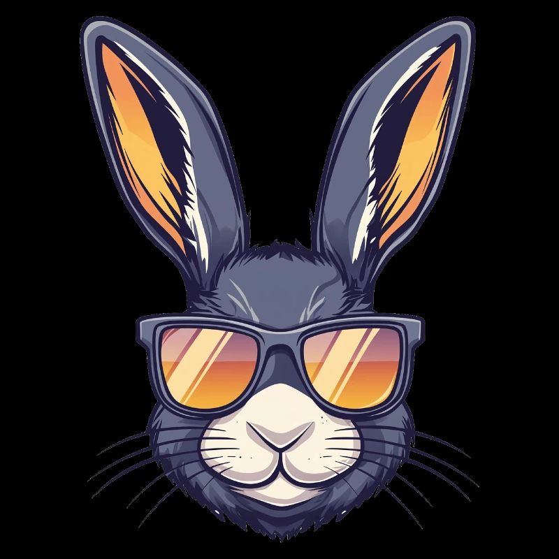 Hase mit Sonnenbrille