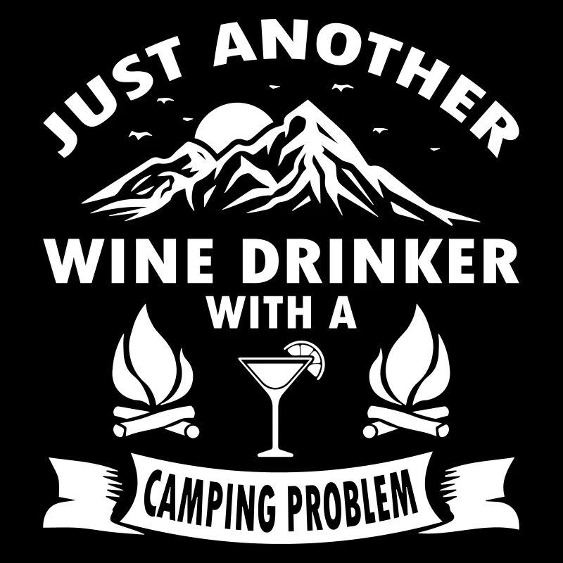 Wine Drinker With A Camping
