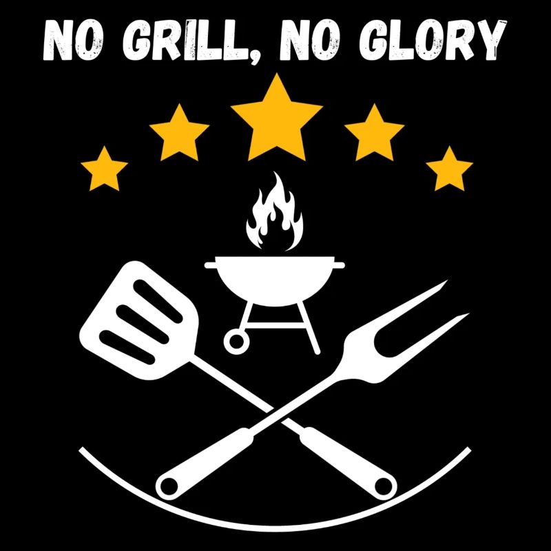 Pas de grillade, tablier de gril No Glory