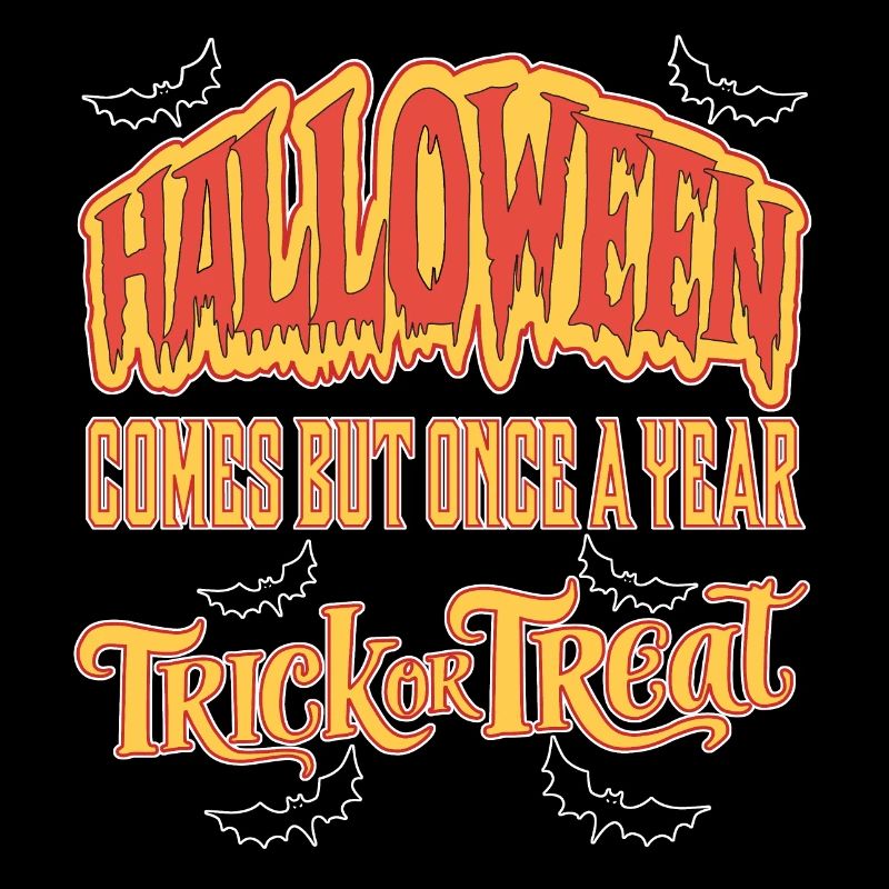 Halloween kommt, aber nur einmal im Jahr Süßes oder Saures