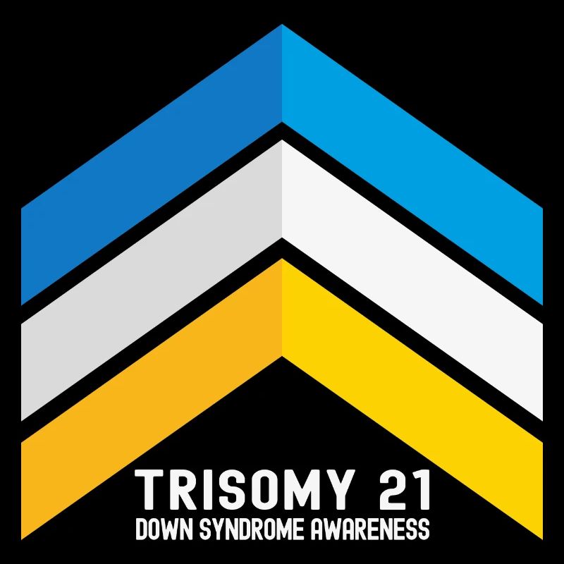 Down-Syndrom Drei-Chromosomen-Pfeile Bewusstsein
